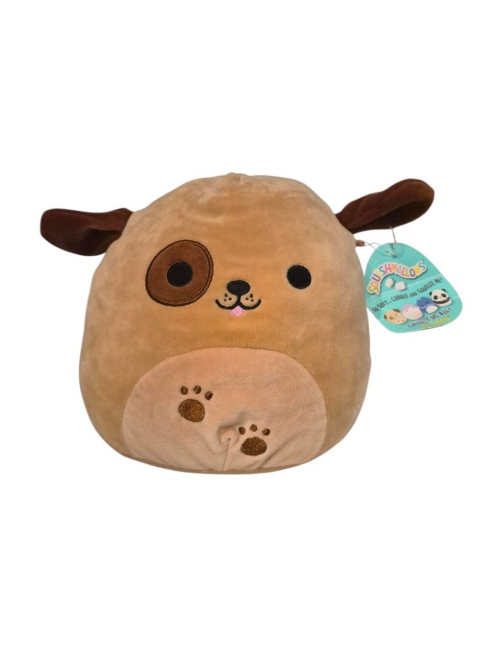 Rare Doug Dog Squishmallow Plush Brown Puppy Stuffed Animal Nwt